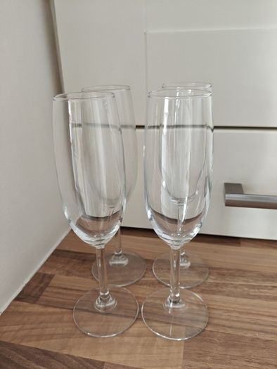 Four Prosecco Glasses