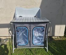 Portable Camping Kitchen / Folding Camp Cupboard Table