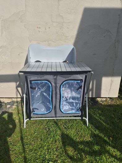 Portable Camping Kitchen / Folding Camp Cupboard Table