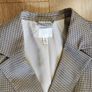 NEW H&M Double-breasted blazer - Light beige/ Checked - Size S Image 5