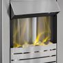 NEW SALE | Helios Brushed Steel Electric Fire with Pebble Bed Glow Effect Image 4