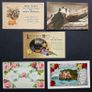 Antique Greetings Postcards Lot 1900 1920 Birthday and Christmas Image 6