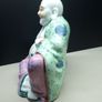 Vintage Chinese Laughing Buddha Figure  HandPainted Porcelain / Ceramic Approx. 18 cm Image 4