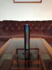 Phoenician Glass Lustre Vase Malta 1988