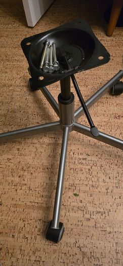 Base for a swivel office chair