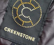 CREENSTONE black padded coat Sz 42 (Fit 12-14UK) - Rrp 329 (New)
