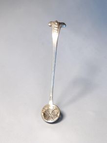 Small silver slotted spoon