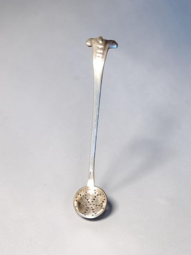 Small silver slotted spoon