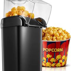 Retro Popcorn Machine with Hot Air Circulation - 2 Min Qucik Popping - for Oil-Free & Healthy Snacks, for kids - Movie Nights - Parties - Home Cinema (FREE POSTAGE)