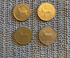 Irish One Punt Coins. 1990 x 3. 1995 x 1.