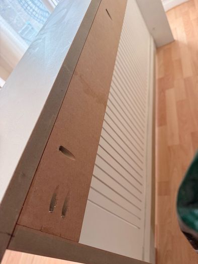 White radiator cover