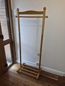 Coat Rack with Shoe Shelf