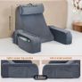 Black Reading / Bed Rest Pillow with Neck Support Image 3