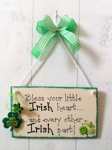Handmade Irish Wall/Door Plaque