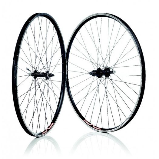 700 26Mm Rear Black Double Wall Nutted Wheel