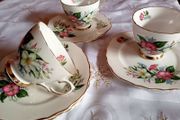 COLCLOUGH Bone China 3 cups and 6 plates