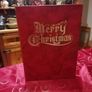 Vintage Christmas Wood Book Music Box Image 2