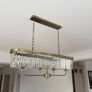 Antique Brass 4 Light Over Island Fitting Image 5
