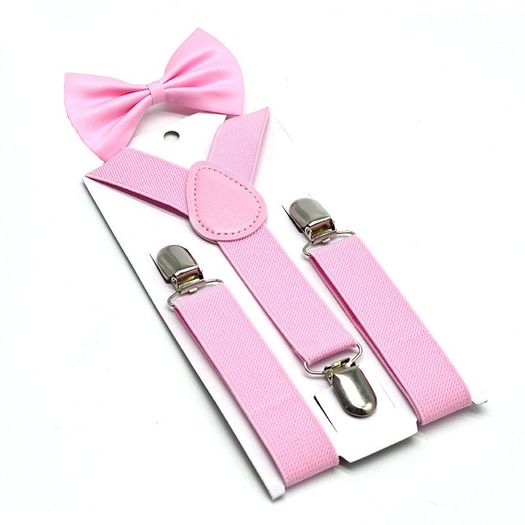 Kids Suspenders with Bow Tie