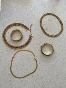 necklace and bracelets costume jewellery Egyptian