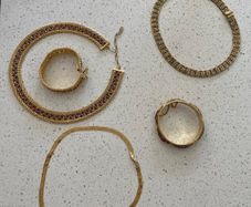 necklace and bracelets costume jewellery Egyptian