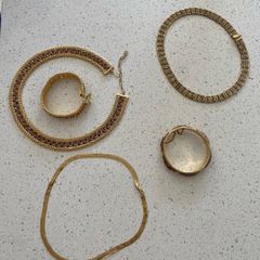 necklace and bracelets costume jewellery Egyptian