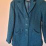 Per una acrylic coat size 16 ptp 22" green button up in excellent condition Image 4