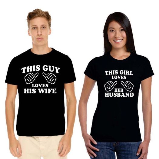 Loving Husband and Wife funny Couple T-Shirt valentines day gift present