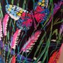 70s Vintage Neon Butterfly Halterneck Dress Image 2