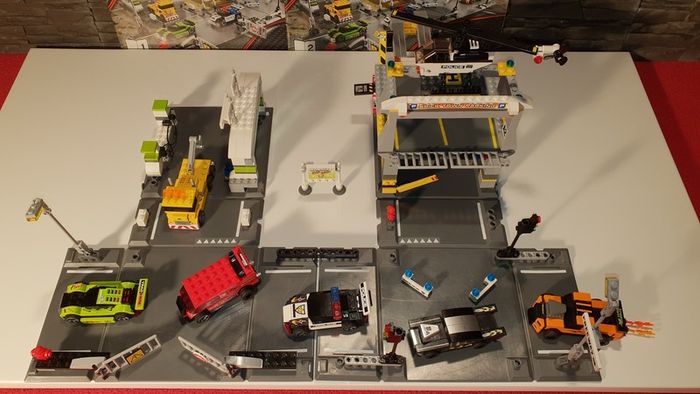 Lego Racers 8186 Steer Extreme Full Set with 6 cars 1 helicopter !