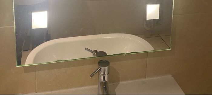Bathroom light up mirror