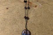 handcrafted Murano glass pendant necklace.