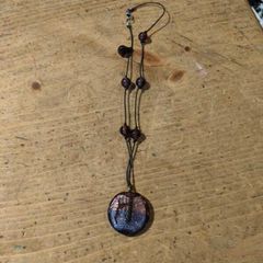 handcrafted Murano glass pendant necklace.
