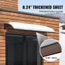 Window Door Awning Canopy 40" x 80", UPF 50+ Polycarbonate Entry Door Outdoor Window Awning Exterior, Front Door Overhang Awning for Sun Shutter, UV, Rain, Snow Protection, Hollow Sheet Image 2