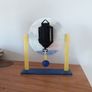 Unique Fused Glass Pendulum Clock  Works Perfectly Image 3