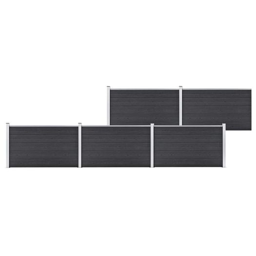 Garden Fence WPC 872x106 cm Grey