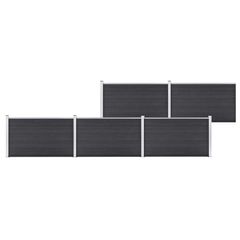 Garden Fence WPC 872x106 cm Grey