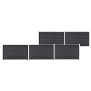 Garden Fence WPC 872x106 cm Grey