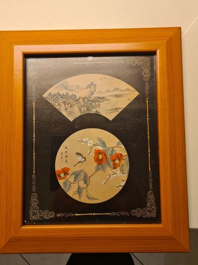 Framed Japanese  Art.