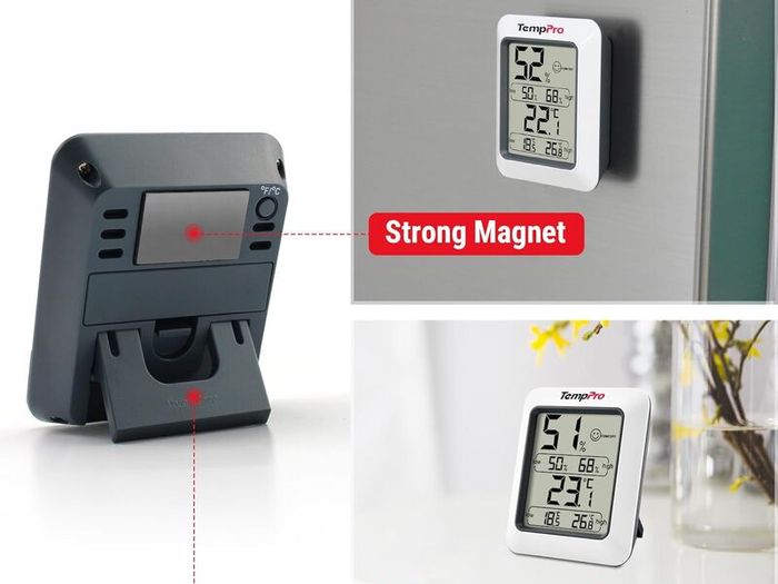 Thermo-Hygrometer Indoor Room Thermometer with Recording and Climate Indicator for Room, Climate Control Monitor