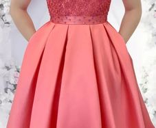 Confirmation dress.  New Generation. Coral pink dress