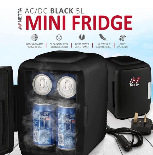 5L Mini Fridge - Portable Small Fridge for Drinks, Snacks, Skincare - For Bedroom, Student Dormitory, Office With Cooling And Warming Function (FREE POSTAGE)