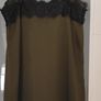 Stradivarius green and black lace slip dress Sz S (Fit 8-10UK) Image 7