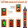 Voltage Tester Pen Non Contact Voltage Detector 48V-1000V/12V-1000V AC Electrical Tester Pen Live/Null Wire Tester with Sensitivity Adjustable Wire Breakpoint Finder Buzzer Alarm Flashlight Image 4