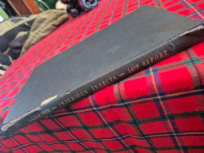 Injurious insects by Ormerod 16th report original Antique book