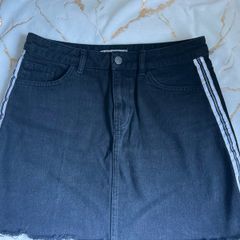 Denim mini skirt, (black, grey) size 8