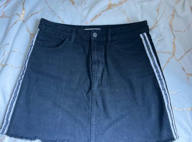 Denim mini skirt, (black, grey) size 8