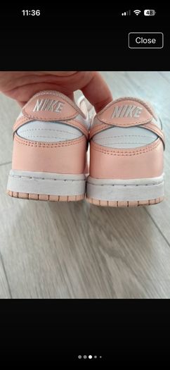 girls dunks size 2.5