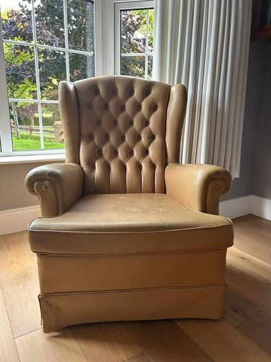 Leather armchair