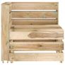 9 Piece Garden Lounge Set Green Impregnated Pinewood Image 3